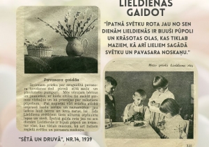 Lieldienas gaidot, publikācija no 1939. gada