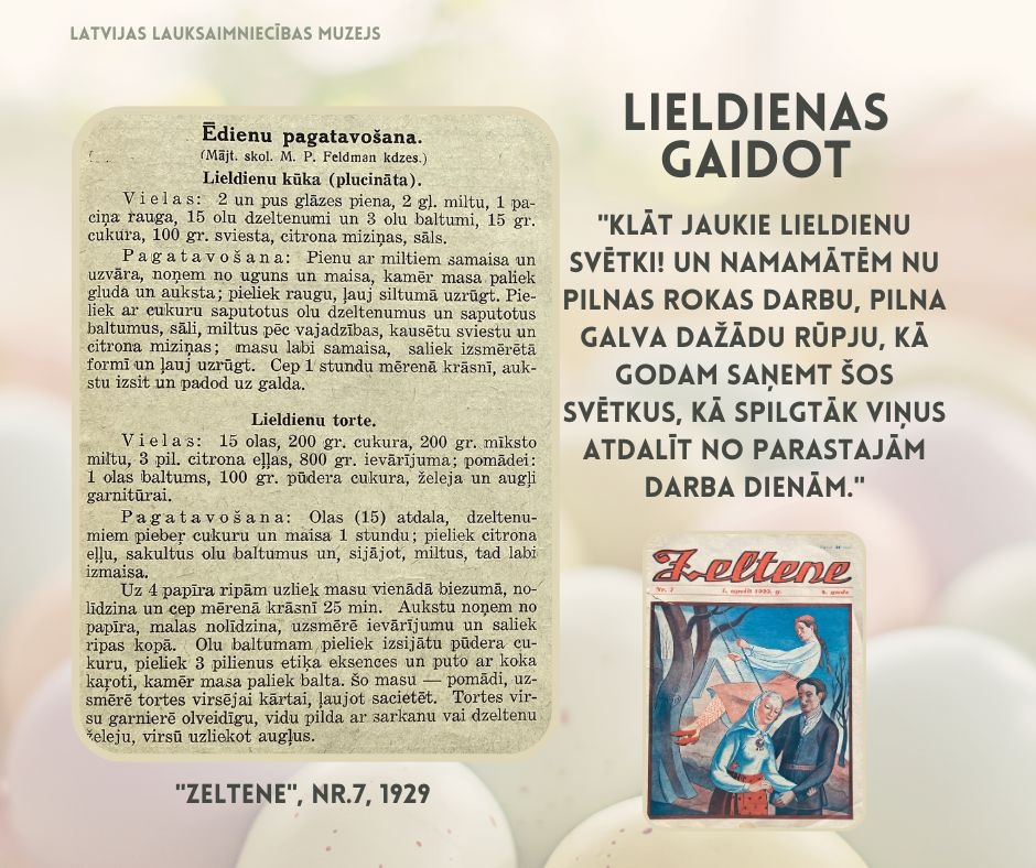 Lieldienas gaidot, publikācija no 1939. gada