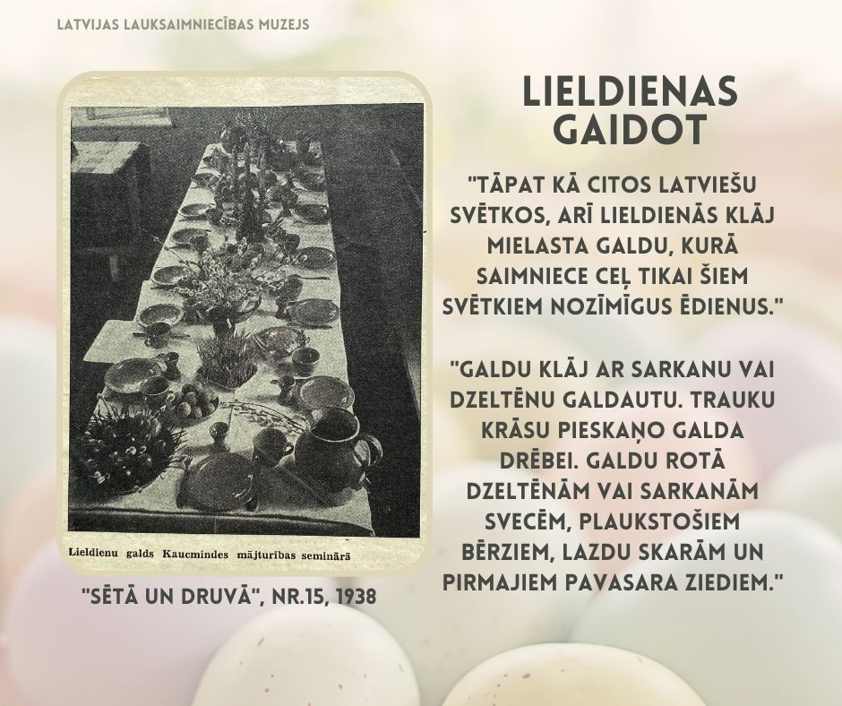 Lieldienas gaidot, publikācija no 1939. gada