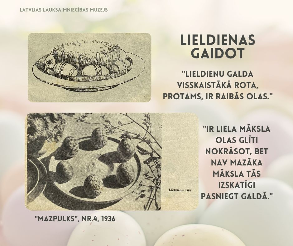 Lieldienas gaidot, publikācija no 1939. gada