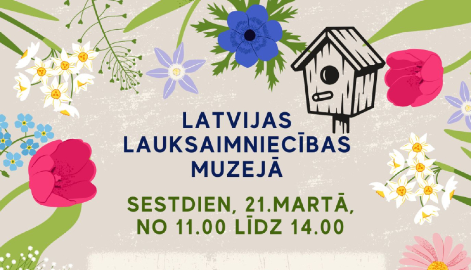 Krāsaina, pavasara noskaņās pavasara ieskandināšanas pasākuma afiša