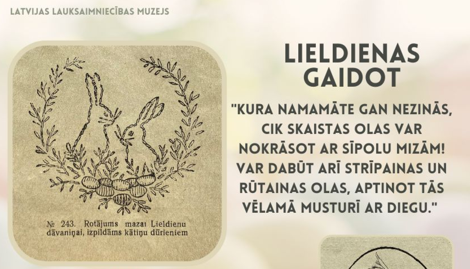 Lieldienas gaidot, publikācija no 1939. gada