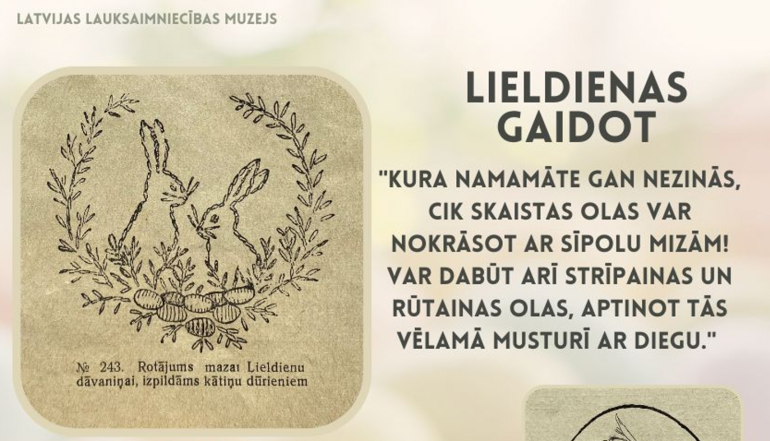 Lieldienas gaidot, publikācija no 1939. gada