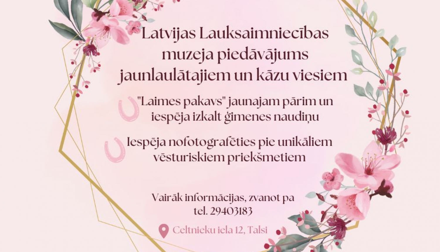 Piedāvājums jaunlaulātajiem