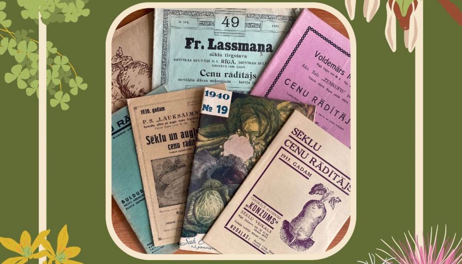 1930.-to gadu sludinājumi sēklu un stādu iegādei